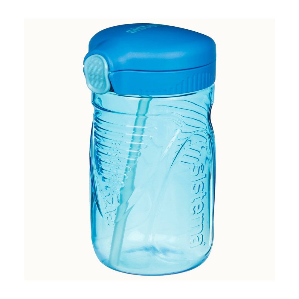 زجاجة تريتان من سيستيما سعة 520 مل باللون الأزرق: خفيفة الوزن وصغيرة الحجم ومثالية للاستخدام أثناء التنقل، خالية من مادة BPA ومقاومة للتسرب