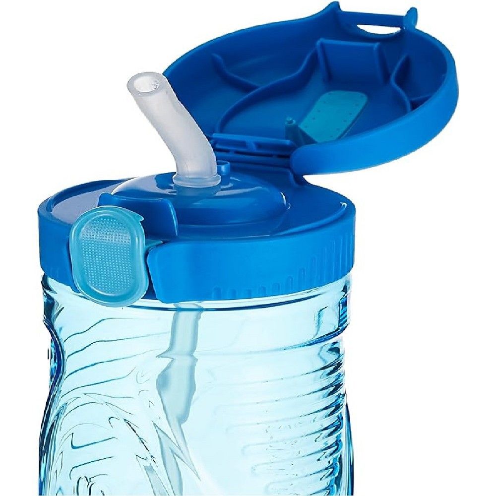 زجاجة تريتان من سيستيما سعة 520 مل باللون الأزرق: خفيفة الوزن وصغيرة الحجم ومثالية للاستخدام أثناء التنقل، خالية من مادة BPA ومقاومة للتسرب