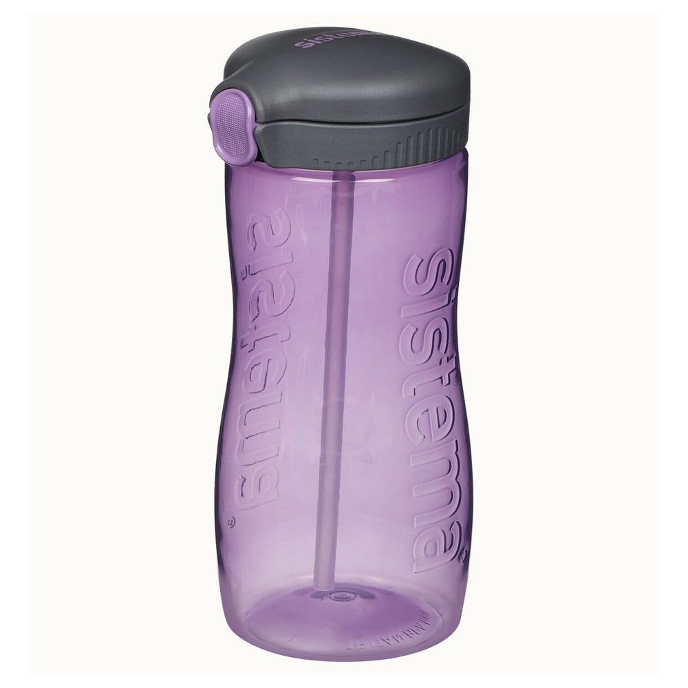 زجاجة تريتان من سيستيما 800 مل باللون الأرجواني: خفيفة الوزن وصغيرة الحجم مثالية للاستخدام أثناء التنقل، خالية من مادة BPA ومانعة للتسرب، خالية من مادة BPA ومريحة