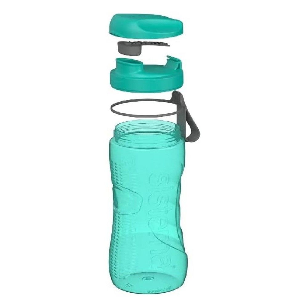 زجاجة سيستيما تريتان النشطة باللون الأخضر سعة 800 مل: مانعة للتسرب ومتينة ومثالية للاستخدام أثناء التنقل، خالية من مادة BPA وقابلة لإعادة الاستخدام