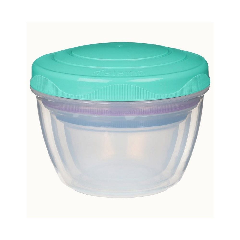 Sistema Snack N & Nest To Go  3 Pack : Fun & Leakproof Snack Containers  organize & Take Snacks Anywhere  BPA Free 