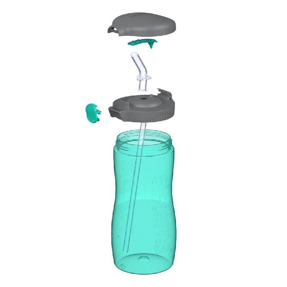 زجاجة تريتان خضراء سعة 800 مل من سيستيما: خفيفة الوزن وصغيرة الحجم مثالية للاستخدام أثناء التنقل، خالية من مادة BPA ومقاومة للتسرب