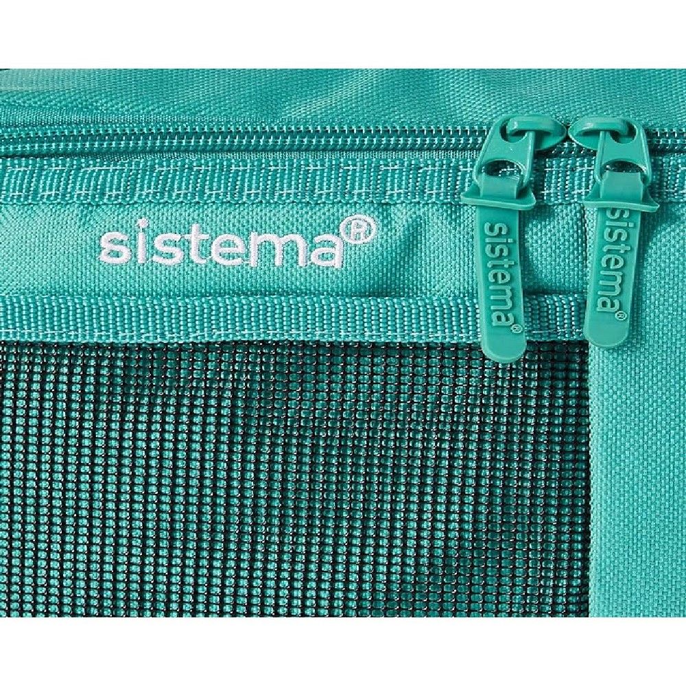 Sistema Mega Fold Up Cooler Bag, is Stackable and Portable, keeps your lunch warm/Cool, Lead free, Food Safe, made with high quality material. Khaki