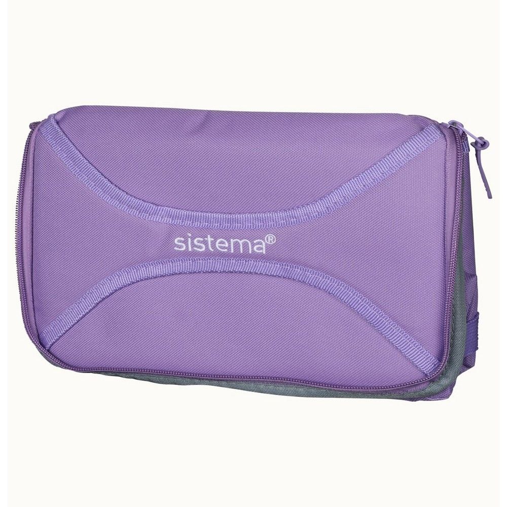 Sistema Mega Fold Up Cooler Bag Lilac : Folds Up & Keeps Food Fresh and Cool  On the Go    Insulated & Leakproof