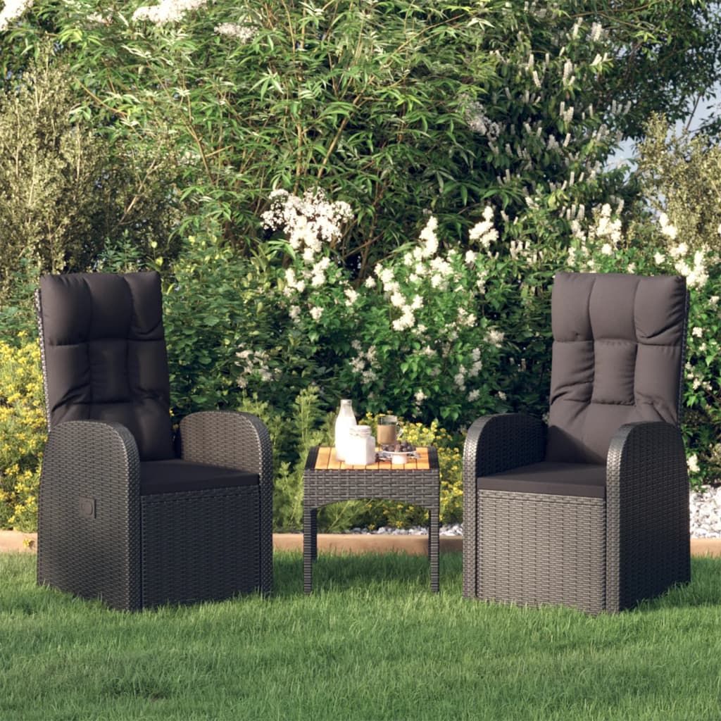 Wicker reclining store garden chairs