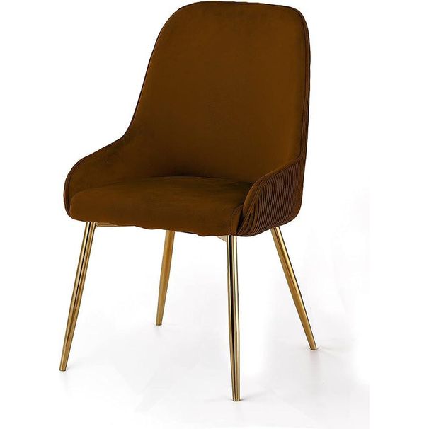 Wooden Twist Echelon Modern Cafe Dining Chair Wih Metal Legs