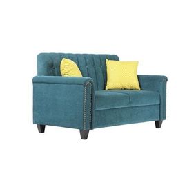 Contemporary Style Sofa Set In Blue Color