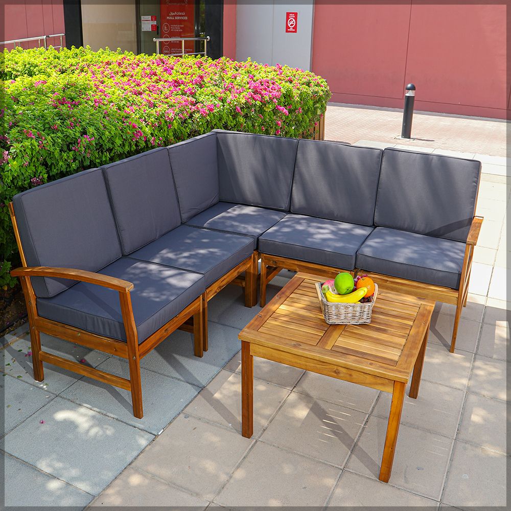 Corner outdoor outlet couch