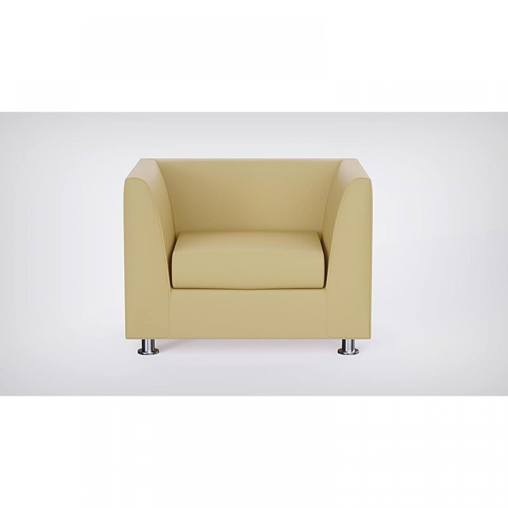 Single seater on sale leather sofa