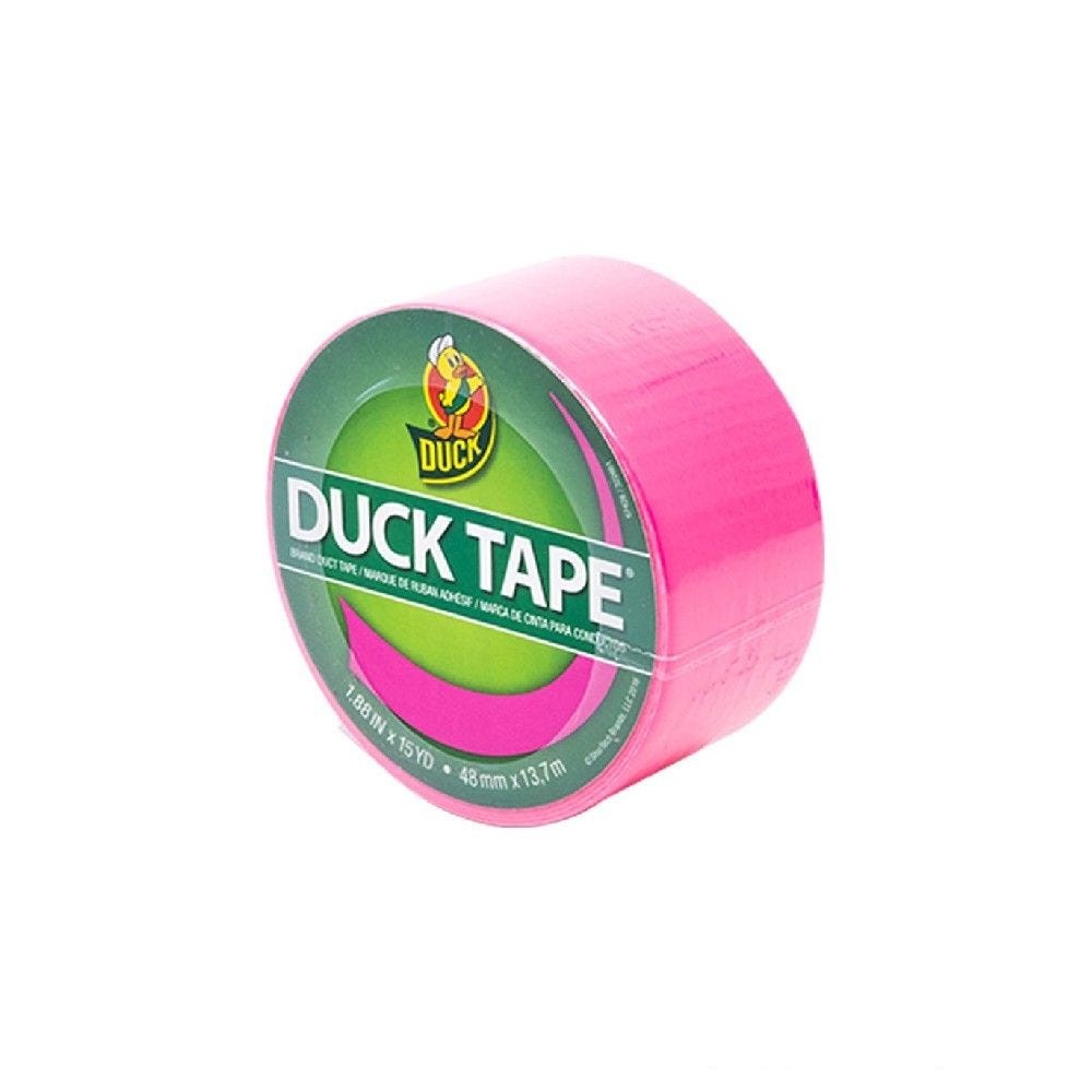 Duck Tape 1.88 In. x 15 Yd. Colored Duct Tape, Neon Pink