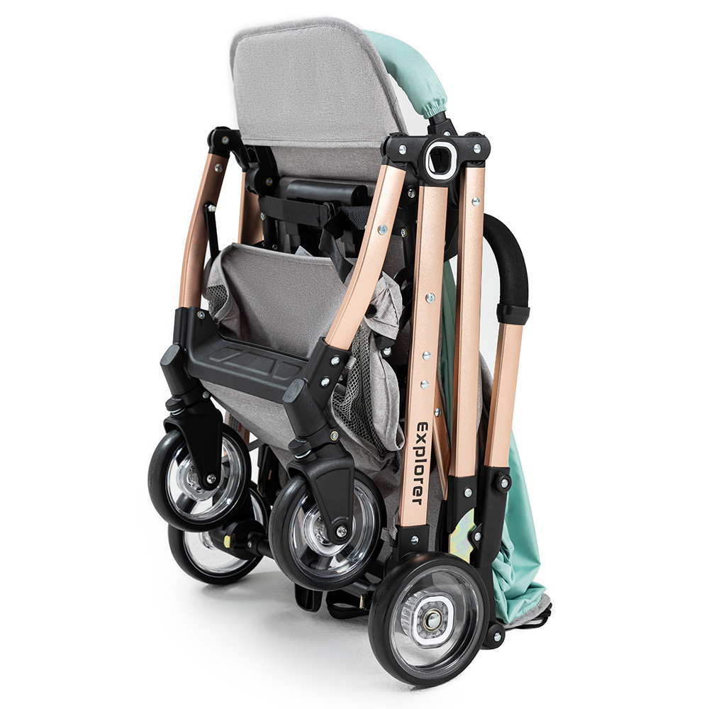 mint green stroller