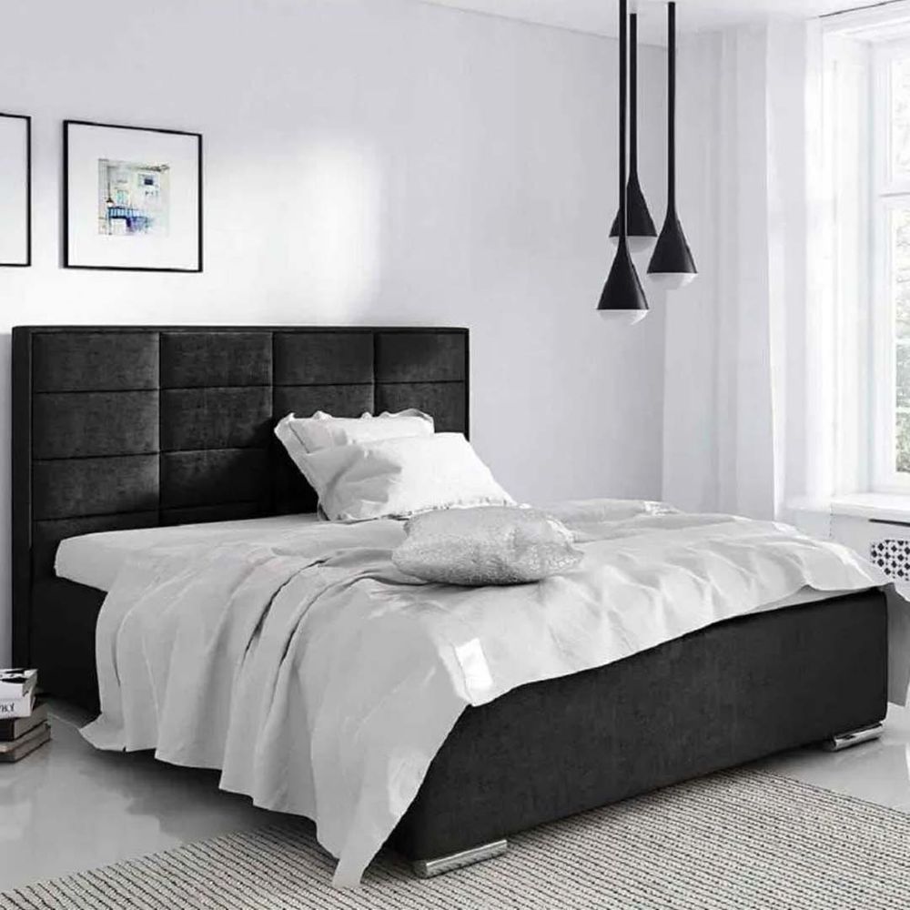 Velvet super deals king bed frame