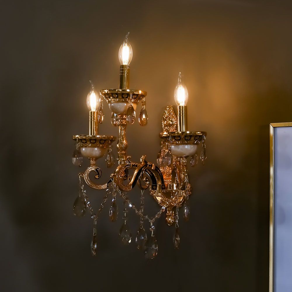 Maria Candle Wall Bracket Chandelier - Gold