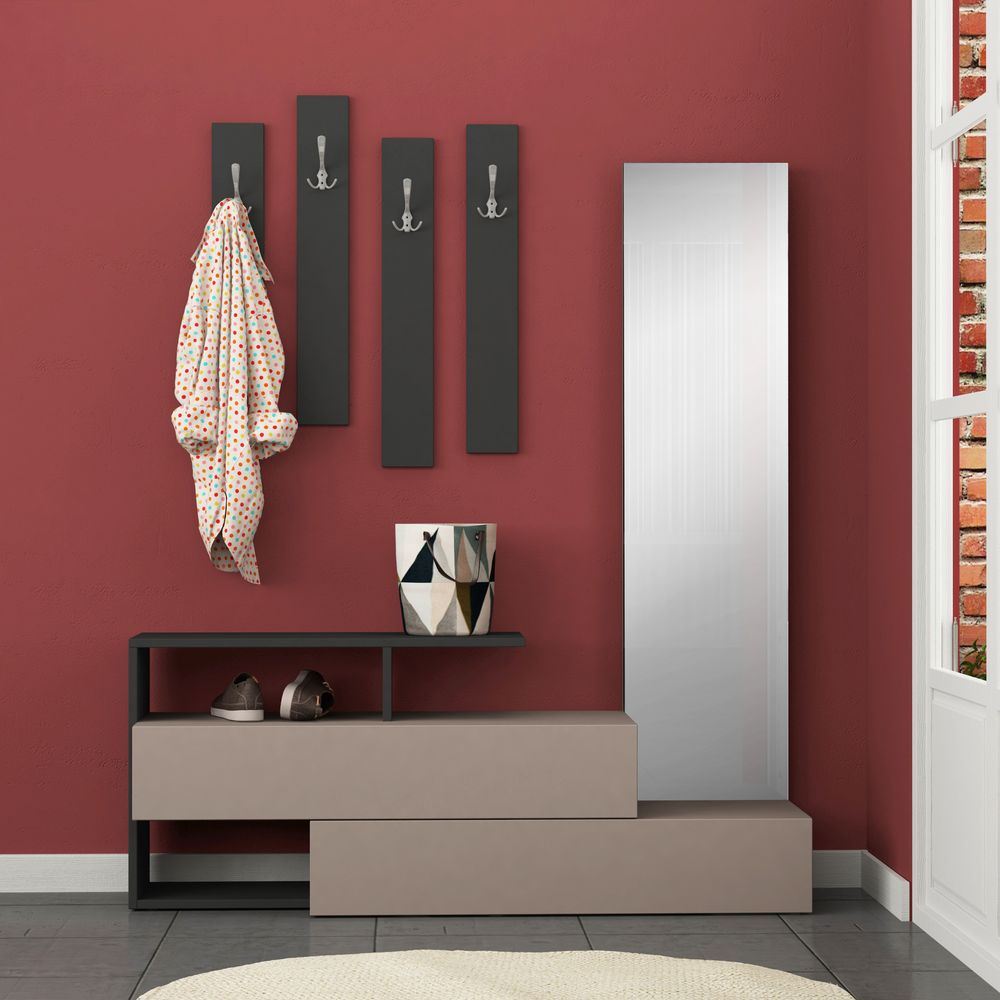 Ramda Hall Stand Light Mocha Anthracite
